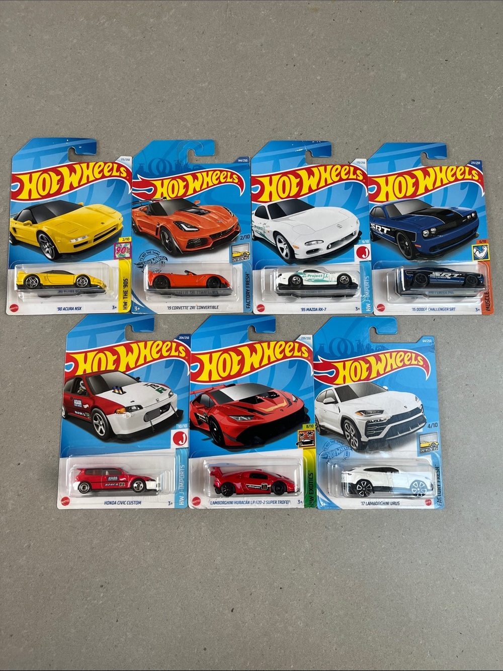Hot Wheels assortment (x7)